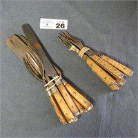 Various Bone-Handled Forks & Knives