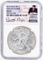 Coin 2017  American Silver Eagle NGC MS69