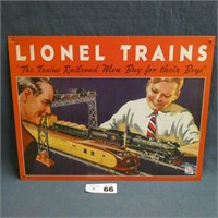 Lionel Trains Tin Sign