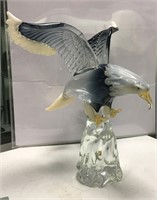 Signed Zanetti Murano Art Glass Eagle Sculpture