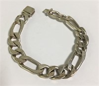 Mexico Sterling Silver Chain Bracelet