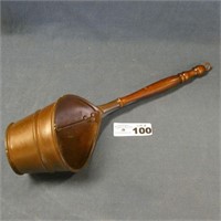 Copper Ladle w/ Wooden Handle
