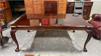 Stanley Banded Inlaid Chippendale Dining Table