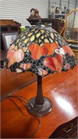 Stained Glass Lamp with Jewels