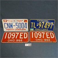 1966 Ohio Matching Pair License Plates & Others