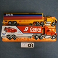 2 Winross Trucks - Kodak & Bill Elliott Racing