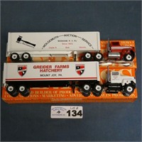 2 Winross Trucks - Greider Hatchery & Wolgemuth