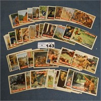 1956 Topps Davy Crockett Orange Back Cards