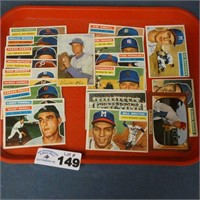 Lot of 1956 Topps Baseball Cards & 1955 Bowman