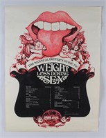1972 Richard Smith "Weight Loss During Sex" Poster