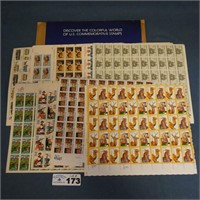 35+ Sheets of US Stamps Mostly 20c