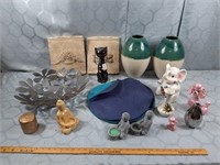 Knick Knack Lot Including Decor Dish, Placemats,