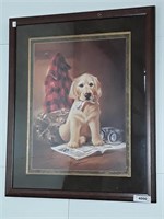 Decor wall picture of dog 31x26