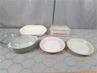 Pyrex Pie Plates And Pyrex Casserole Dishes,