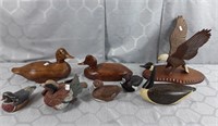 Duck Display Lot Made Of Wood