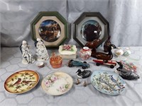Decor Lot Collector Plates, Wood Duck,