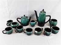 Blue Mountain Pottery Tea Set To Include Mugs and