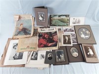 Lot Of Old Photographs And Articles