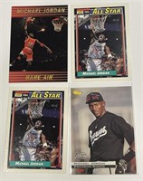 Michael Jordan Basketball / Baseball Card Lot