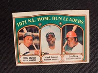 1972 Topps Stargell, Aaron and Lee May