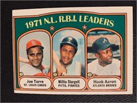 1972 Hank Aaron, Willie Stargell, Joe Torre