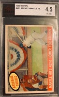 1959 Topps #461 Mickey Mantle Graded 4.5