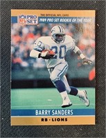 1990 FACT Pro Set Cincinnati #1 Barry Sanders W1