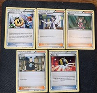 Five Pokemon Cards