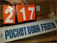 pocket door frame kit new