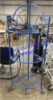 Blue Metal Corner Shelving Stand (64 x 25 x 16)
