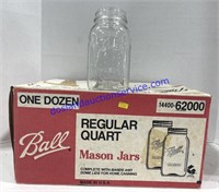 Box of (8) Regular Quart Mason Jars