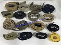 Lot of (16) Belts