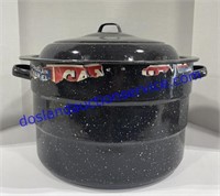 Porcelain Enamel Canning Pot & Supplies