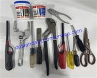 Flat of Misc. Tools & Supplies
