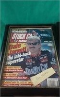 Dale Jarrett signed magazine framed