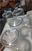 4 biscuit jars