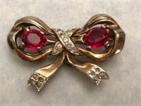 Jewelry: Vintage Trifari Rose Pin & Stick Pin