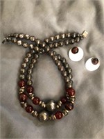 Jewelry: Nancy & Rise 925 Gems Necklace & Earrings