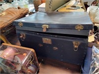 Old trunk with claps