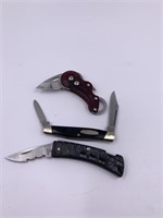 Lot of 3 buck knives              (M 108)
