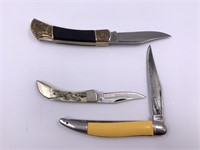 Lot of 3 folding knives              (M 108)
