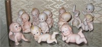 13 Ceramic/Porcelain Whimsical Cupid Figurines