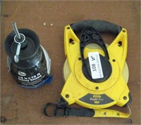 Stanley Fat Max 100' Tape Measure & a Sewer Snake