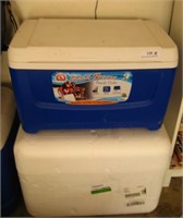 48 QT Igloo Cooler & Styrofoam Cooler