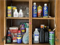 OIls, Fluids - Contents in Cupboard