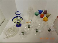 ASSORTED WINE GLASSES/MISC. ,ALL ITEMS SOLD AS