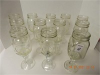 12 ASSORTED DRINK GLASSES ,ALL ITEMS SOLD AS IS,