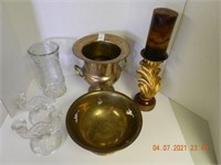 BRASS/GLASSWARES ,ALL ITEMS SOLD AS IS, NOT