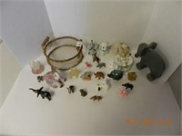 COLLECTION OF ELEPHANT FIGURES ,ALL ITEMS SOLD AS