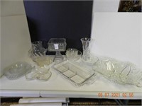 ASSORTED GLASSWARE ,ALL ITEMS SOLD AS IS, NOT